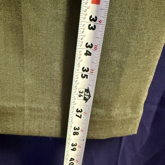 Ryegrass Wide Leg Cropped Trousers Olive Green true color 16 Stretch Culotte Fal - Picture 11 of 13